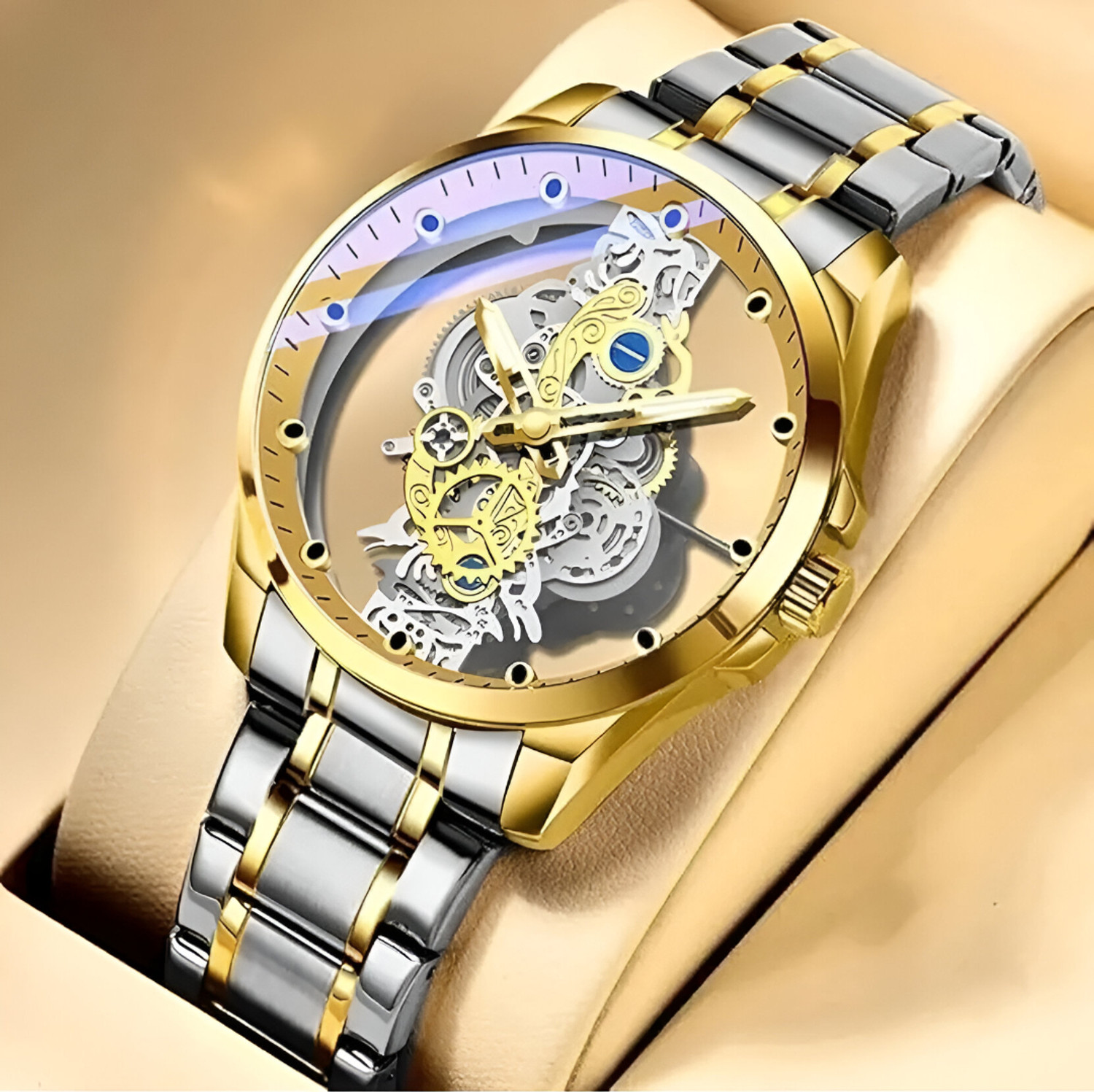 Image of zentech WOM-T Premium Transparent silver Analog Watch - For Men