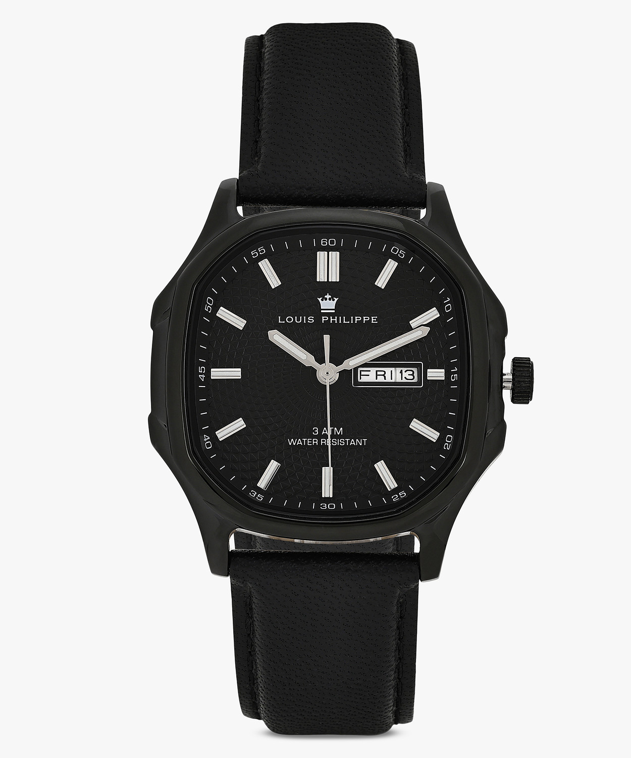 Image of Louis Philippe Day-Date Black Dial Analog Watch Analog Watch - For Men