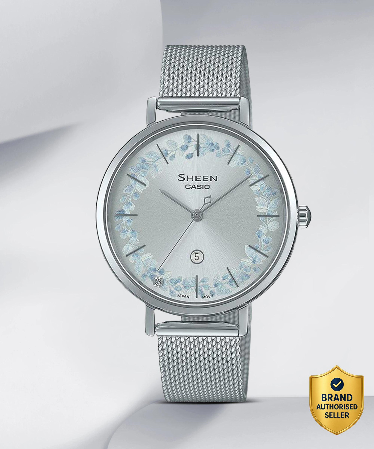 Image of CASIO SHE-4539FM-7AUDF Sheen Analog Watch - For Women