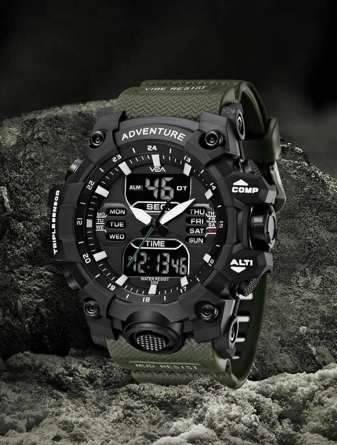 Analog-Digital Watch - For Men Stylish Trendy Waterproof Casual Sports - Image 1