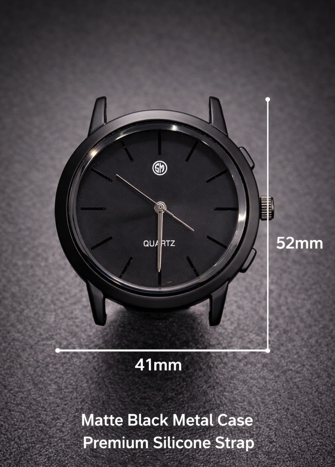 Image of SM FULL BLACK Analog Watch - For Boys