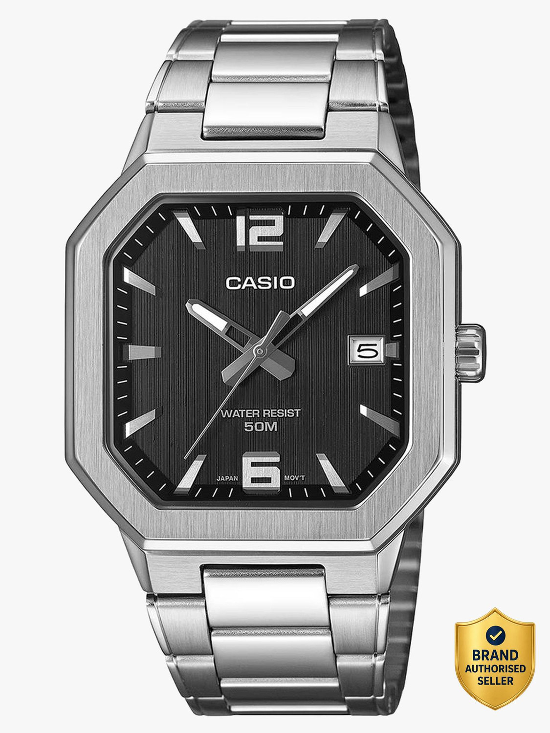 Image of CASIO MTP-B195D-1AVDF CASIO-MENS-METAL Analog Watch - For Men