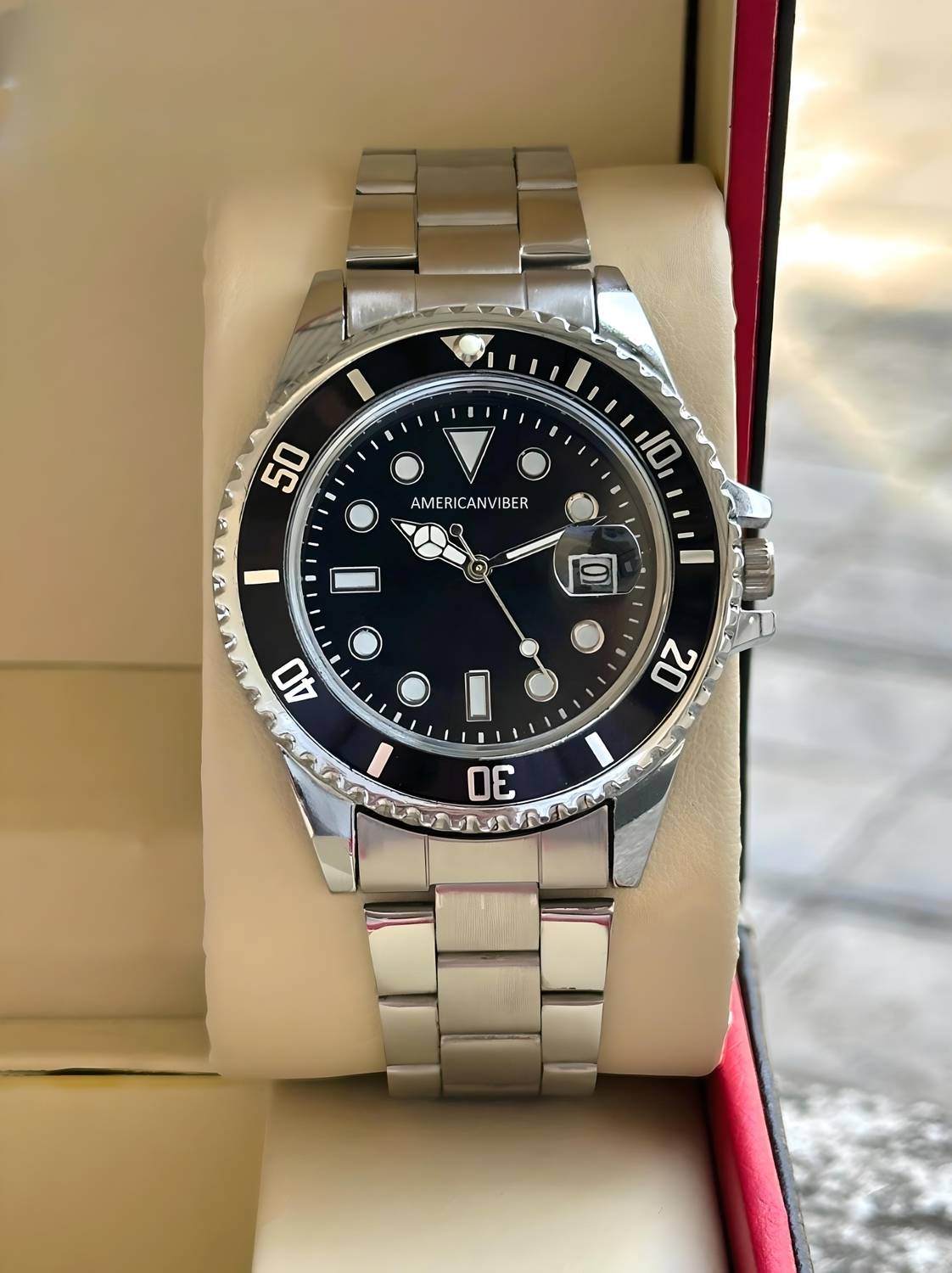 AMERICANVIBER DRM009 Black Analog Watch - Men - Image 4