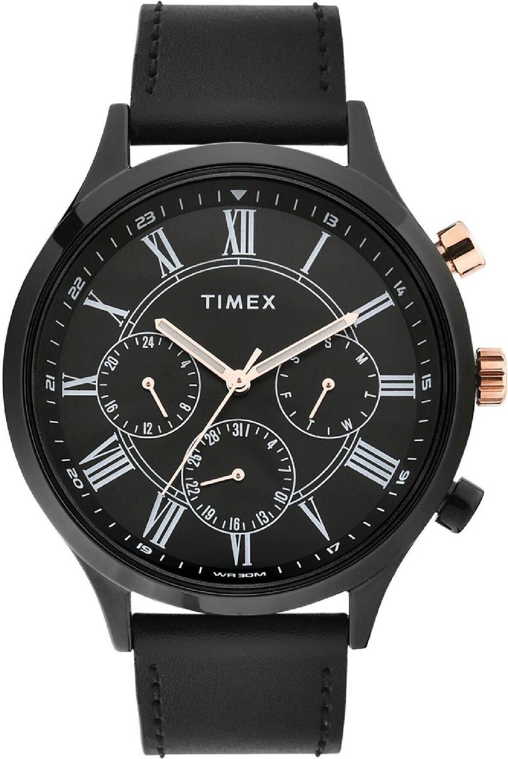 TIMEX Multi Function Black Dial Analog Watch - Image 3
