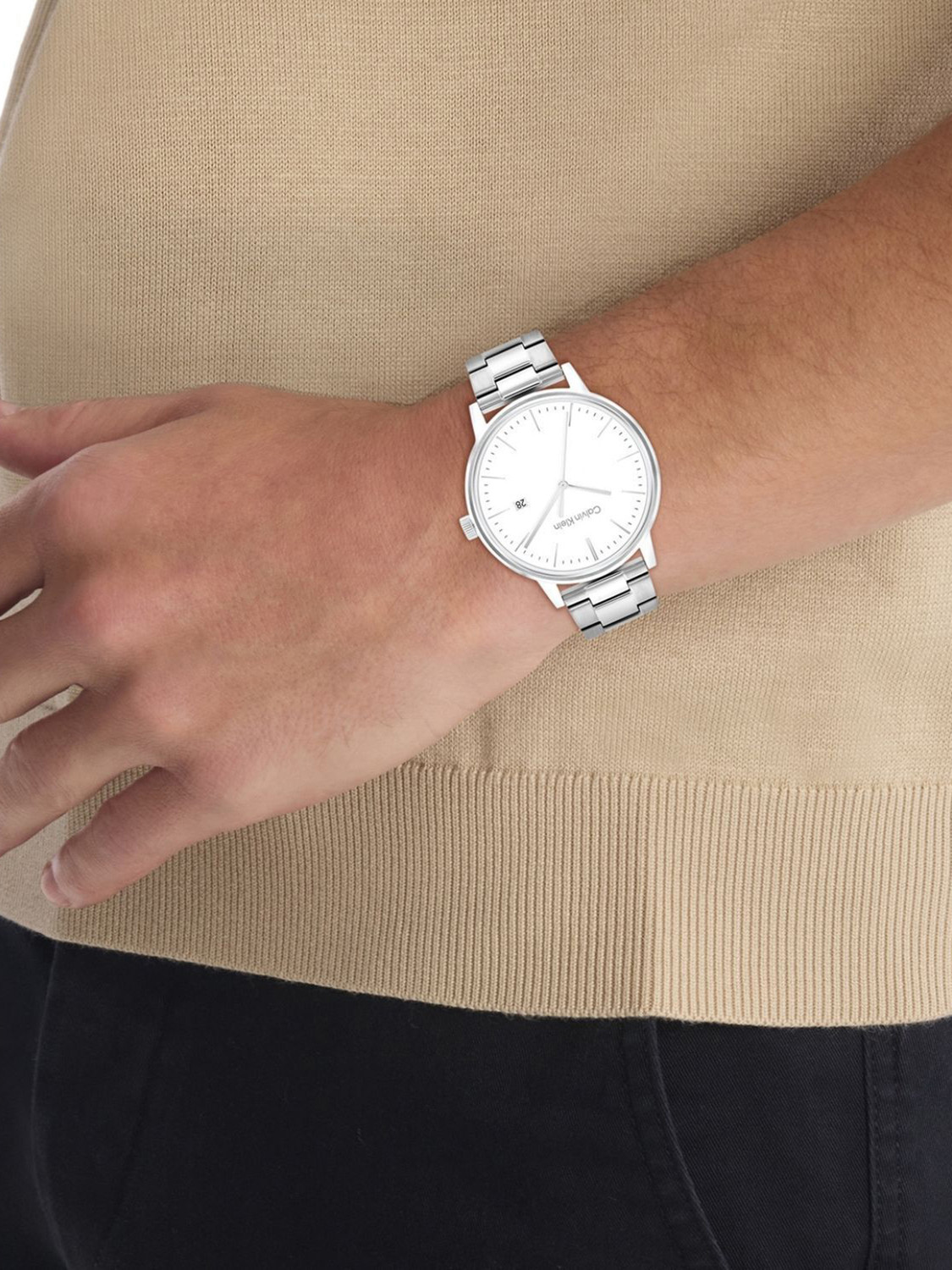 Image of Calvin Klein LINKED BRACELET FOR HIM LINKED BRACELET FOR HIM Analog Watch - For Men
