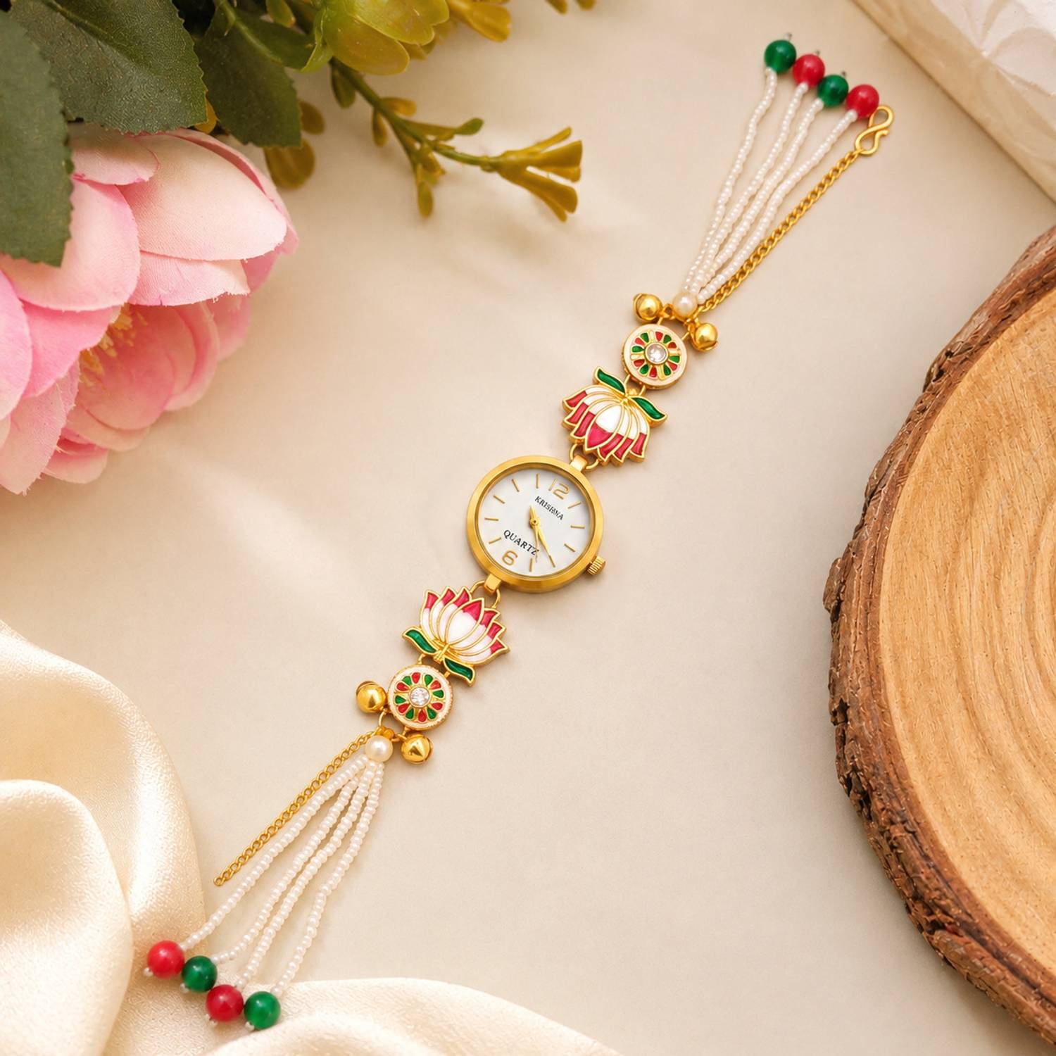 OChori Gold Plated Watch Bracelet for Women