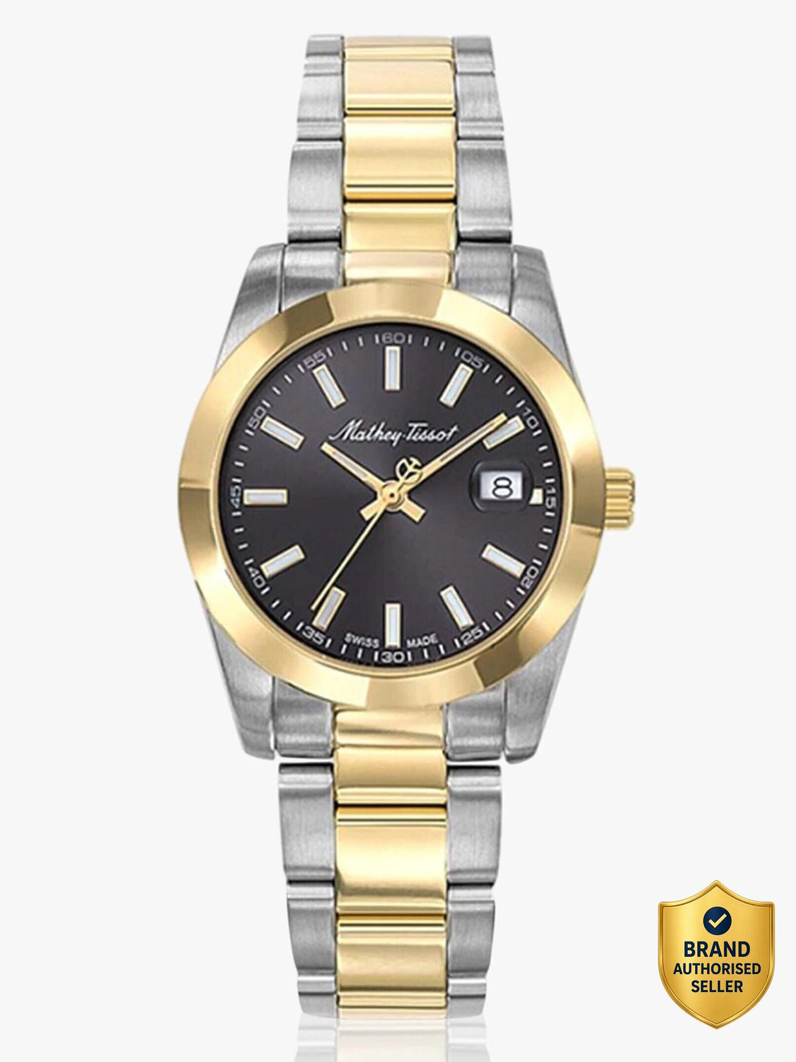 Image of Mathey-Tissot D450BN Swiss Made Quartz Black Dial Analog Watch - For Women