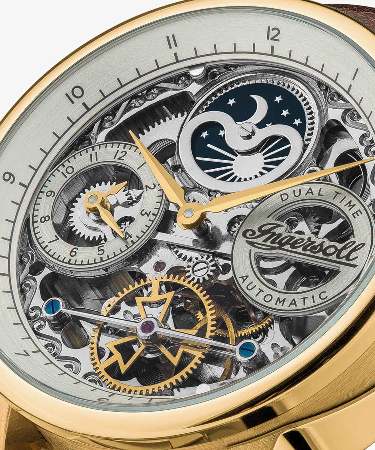 Ingersoll I07704 Gold Skeleton Dial Watch - Men - Image 3