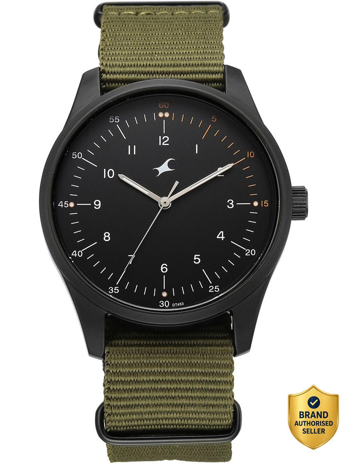 Image of Fastrack Stunners Fastrack Stunners XI Quartz Black Dial Green Nylon /NATO Strap Analog Watch - For Men