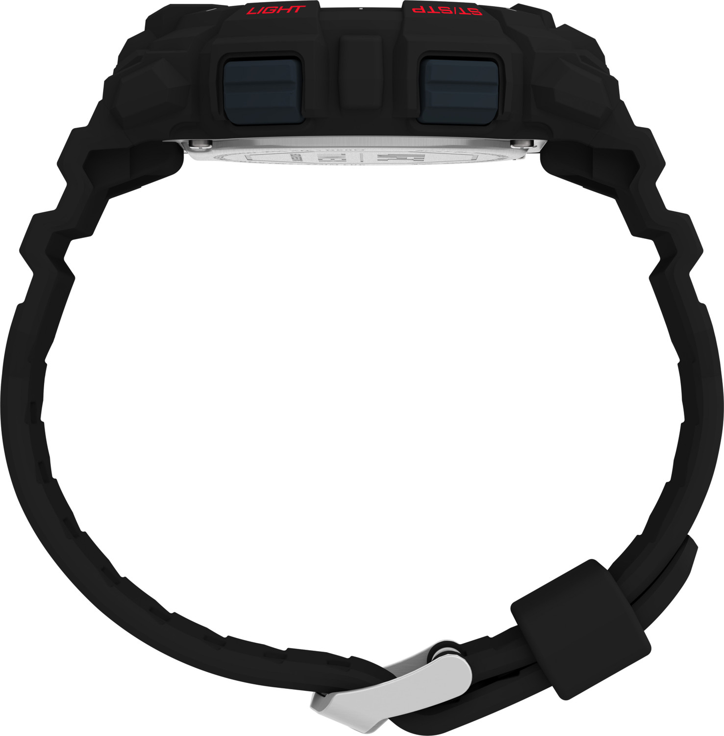 Image of TIMEX UFC Round 50mm Black Dial Digital Watch - For Men