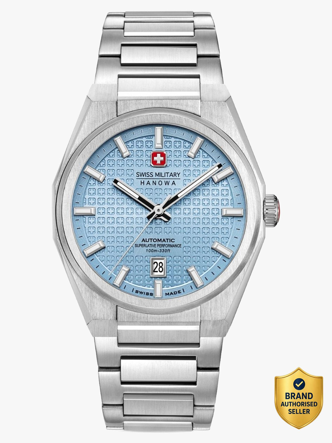 Image of Swiss Military Hanowa AVALANCHE ICON Blue Round Dial Comes With Swiss Made Automatic Watch For Men's Analog Watch - For Men SMWGL0006904