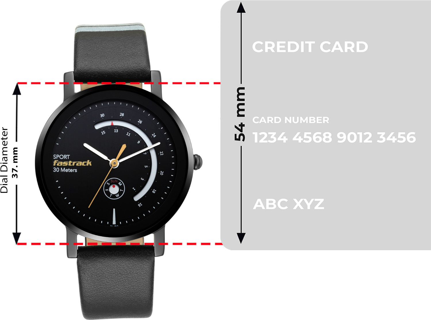 Image of Fastrack Fastrack Wear Your Look Black Dial Black LeatherStrap Analog Watch - For Girls