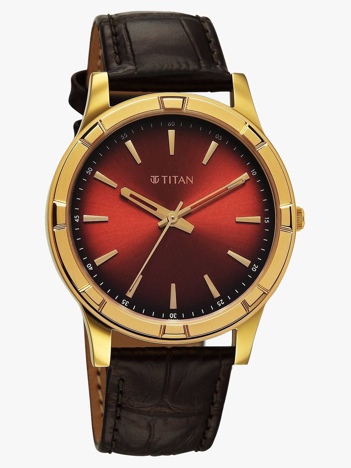 Titan Karishma Festive 3.0 Quartz Brown Round Dial Men's Watch - Image 3