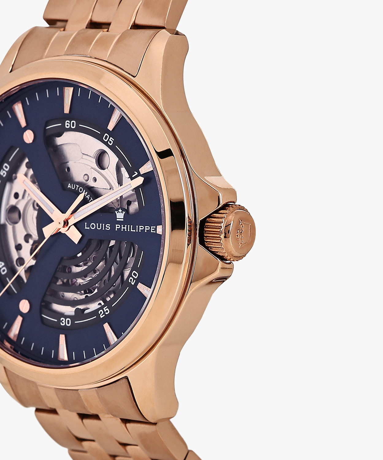 Image of Louis Philippe Automatic Blue Dial Analog Watch Analog Watch - For Men
