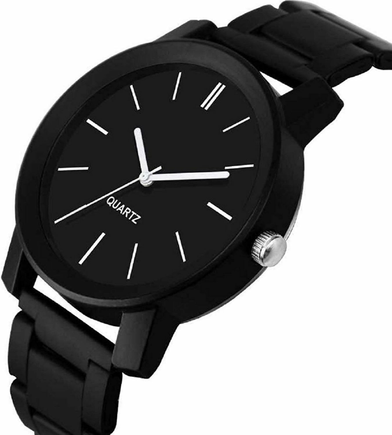 Image of Varni Venture Steel Chain Steel chain Black Analog Watch - For Boys