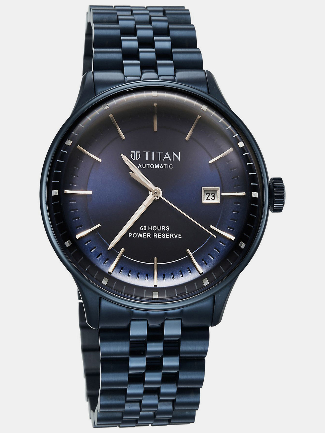 Image of Titan Automatic Weekender Titan Automatic Weekender Automatic Blue Round Dial Men's Watch / Analog Watch - For Men
