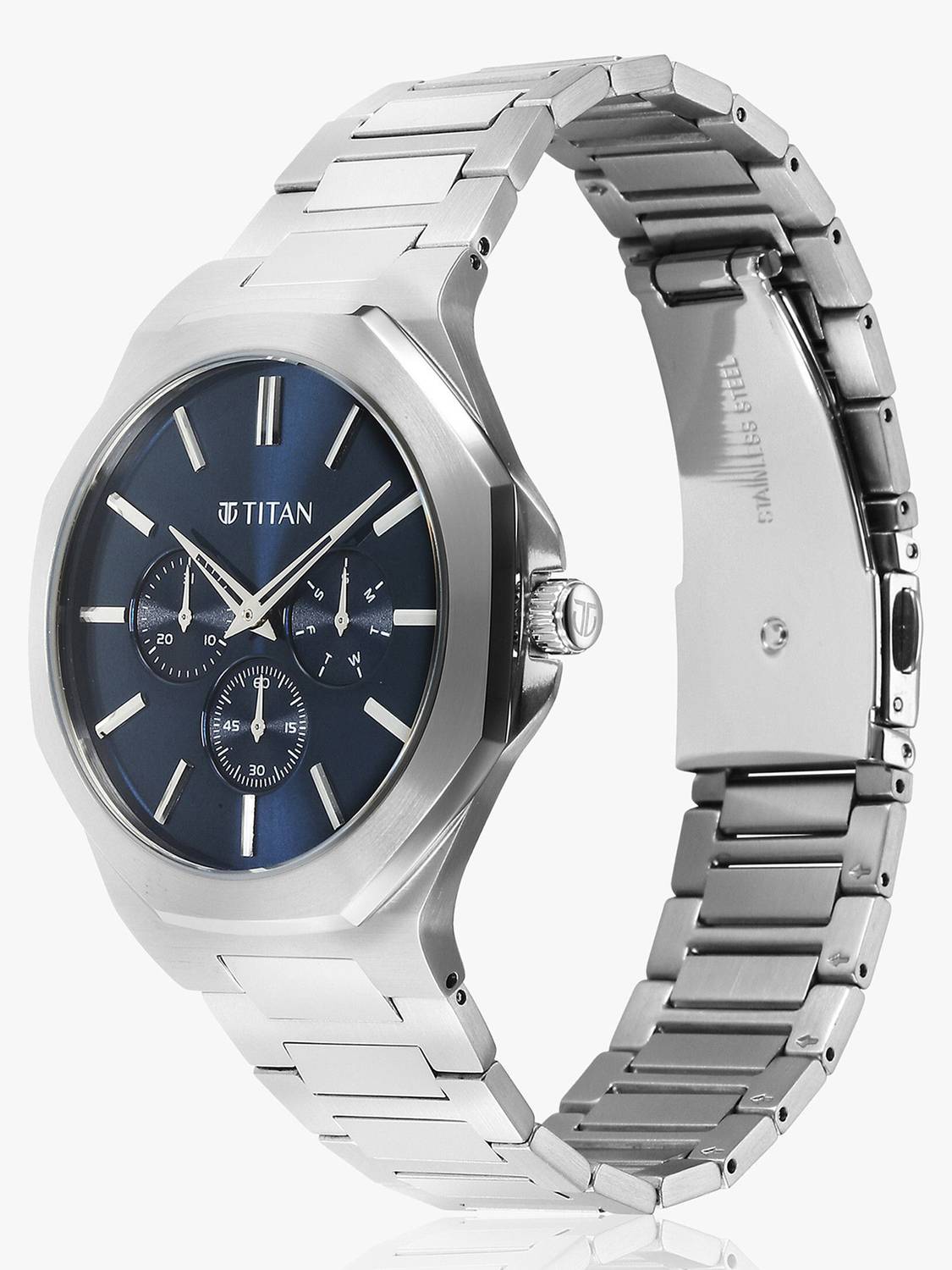 Titan Classic Slim Blue Dial Analog Watch for Men - Image 5