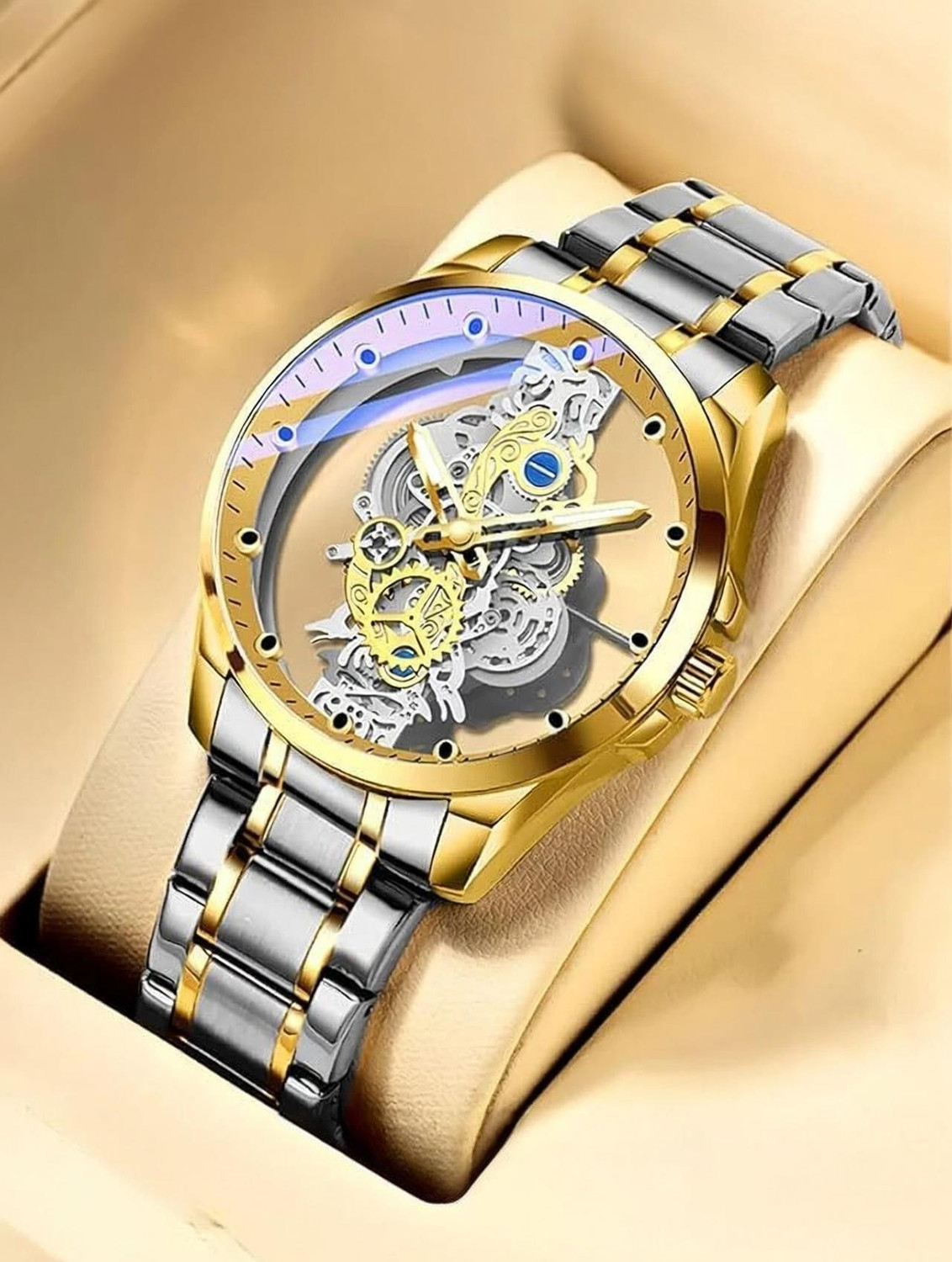 Image of house of common Skeleton Watch ClaasyMen Premium Skeleton Series Analog Watch for Men Analog Watch - For Men