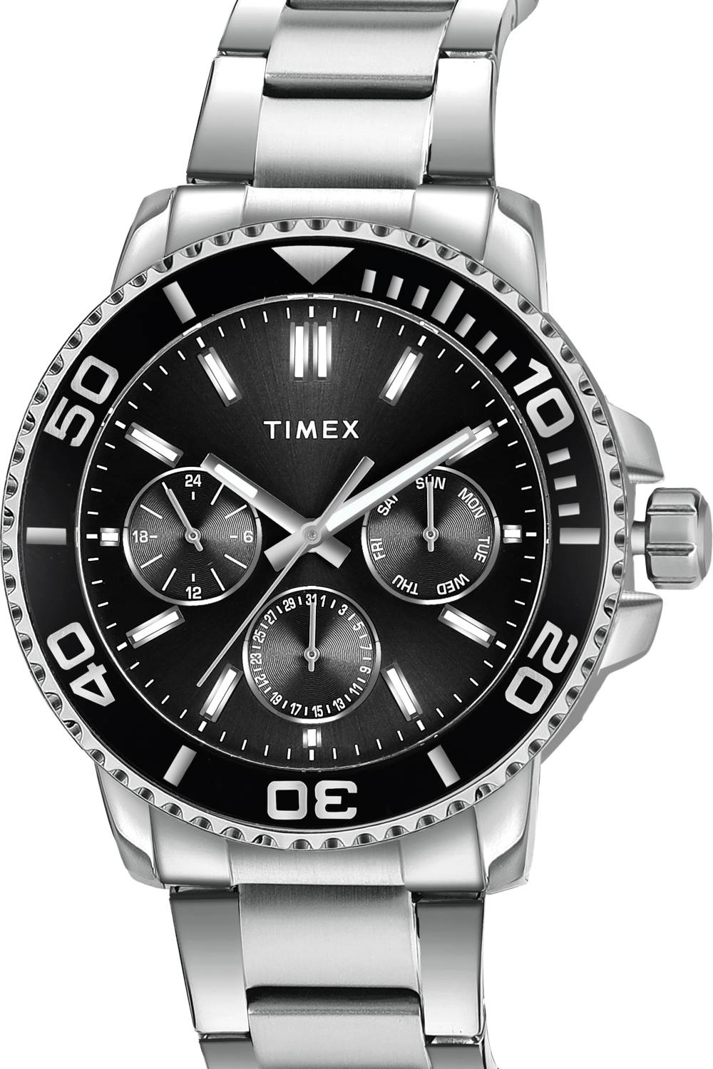 TIMEX Multi Function Black Dial Analog Watch for Men - Image 2