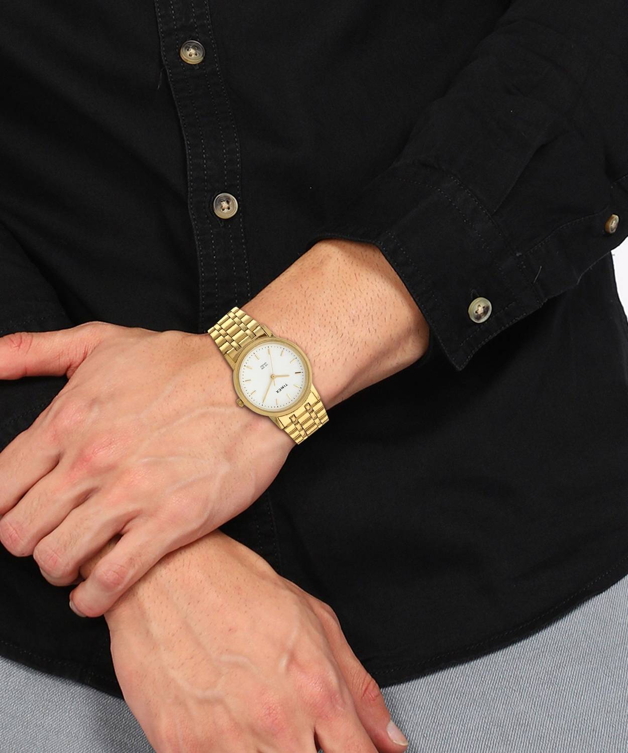 TIMEX Formals 32mm White Dial Analog Watch - Image 4