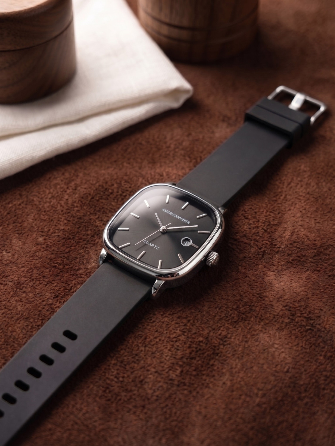 Image of Americanviber AVM0051 AMERICANVIBER | Classic Squared Dial | Quartz Movement | Men Watch Under 299 Analog Watch - For Men