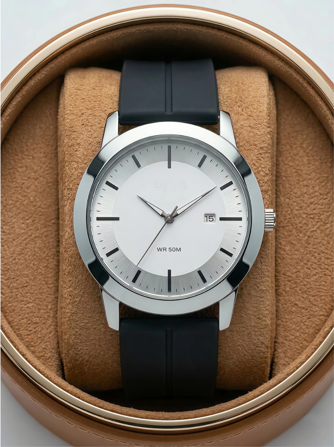 Image of ecombaba o22aa Men FAshion Trendy Magnetic Strap White Dial Analog Watch - For Men