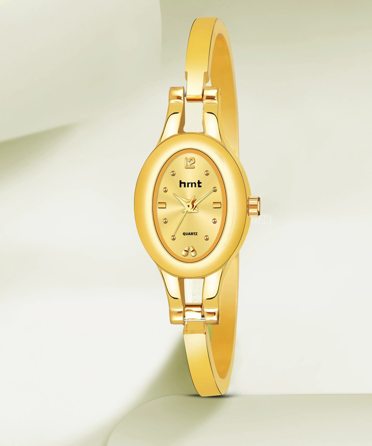 Image of hrnt Original Golden Water Resistant & Branded Company Watch & Golden Plated Hands Analog Watch - For Women