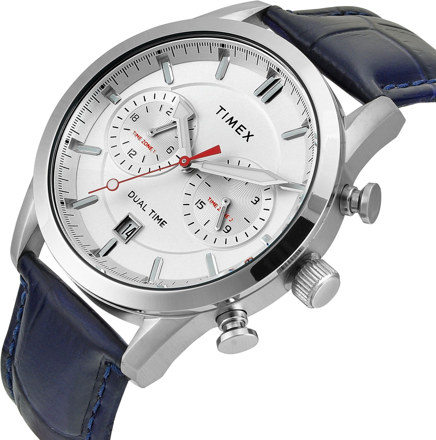Image of TIMEX Dual time with Date, Silver Dial Analog Watch - For Men
