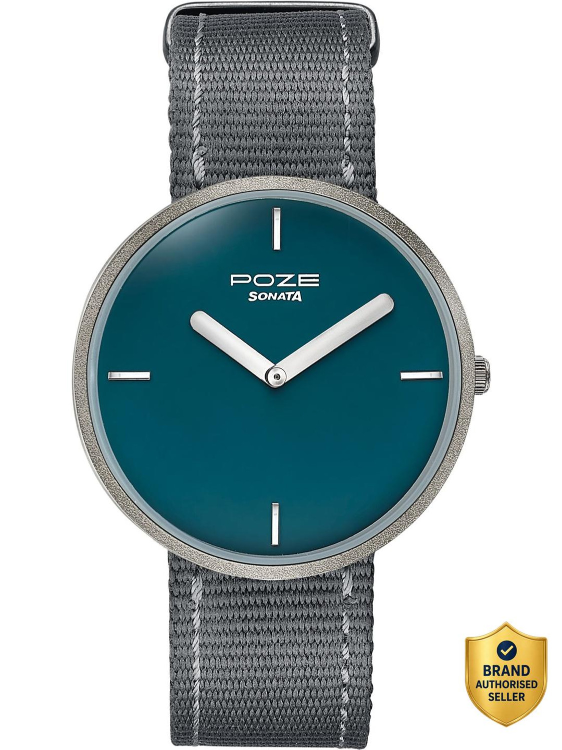 Image of SONATA Poze 6 Sonata Poze 6 Strokes And Stroll Quartz Blue Round Dial Men's Watch Analog Watch - For Men