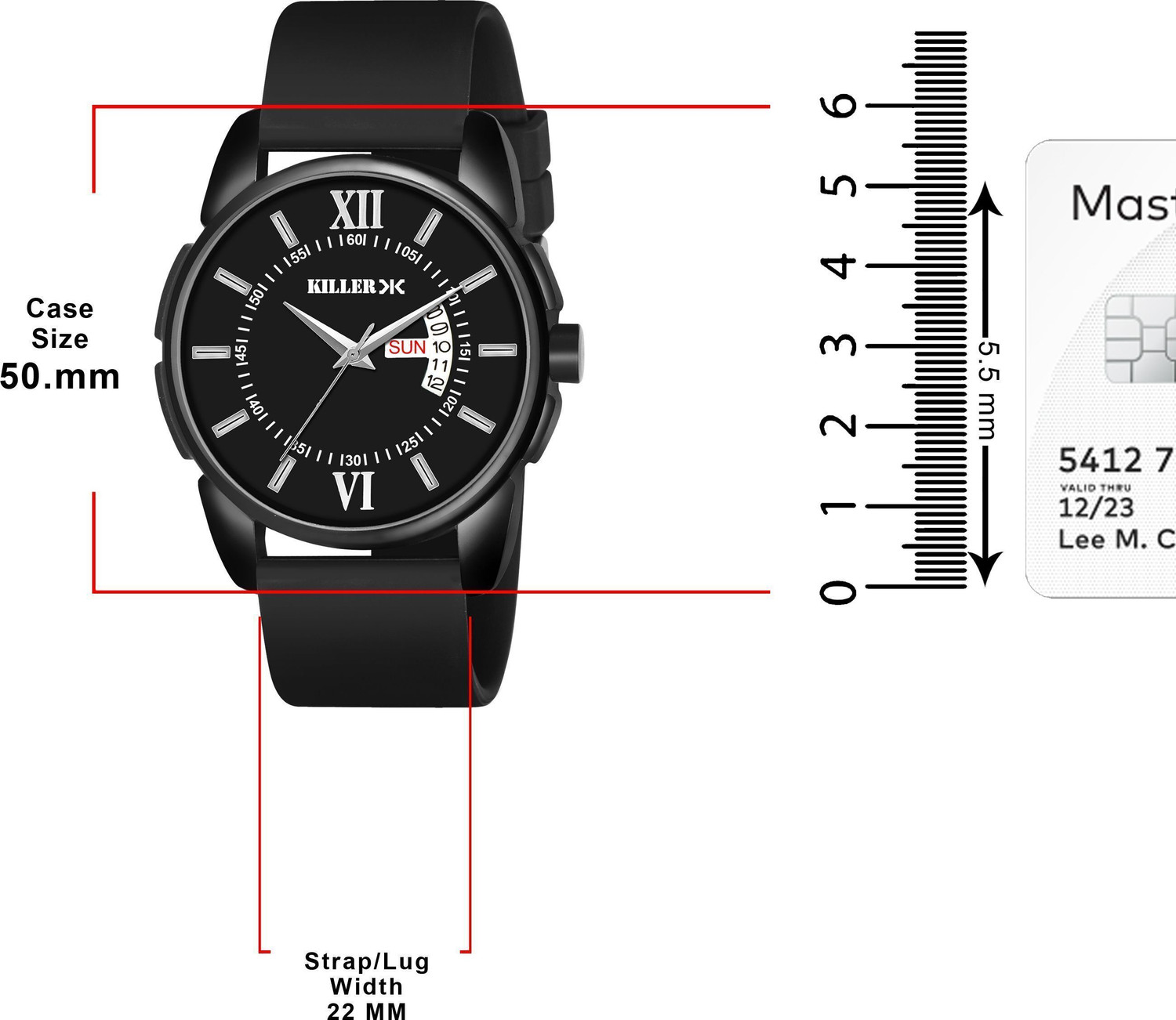 Image of KILLER 883NNI02 Men's Formal Watch with Day & Date, 3D Dome Glass - 883NNI02 Analog Watch - For Men