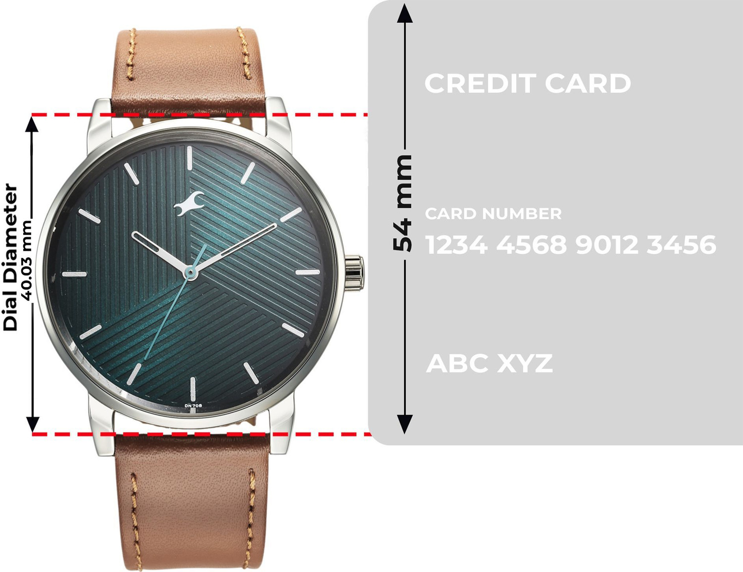 Image of Fastrack Stunners 6.0 Fastrack Stunners Green Dial Brown Leather Strap Analog Watch - For Men