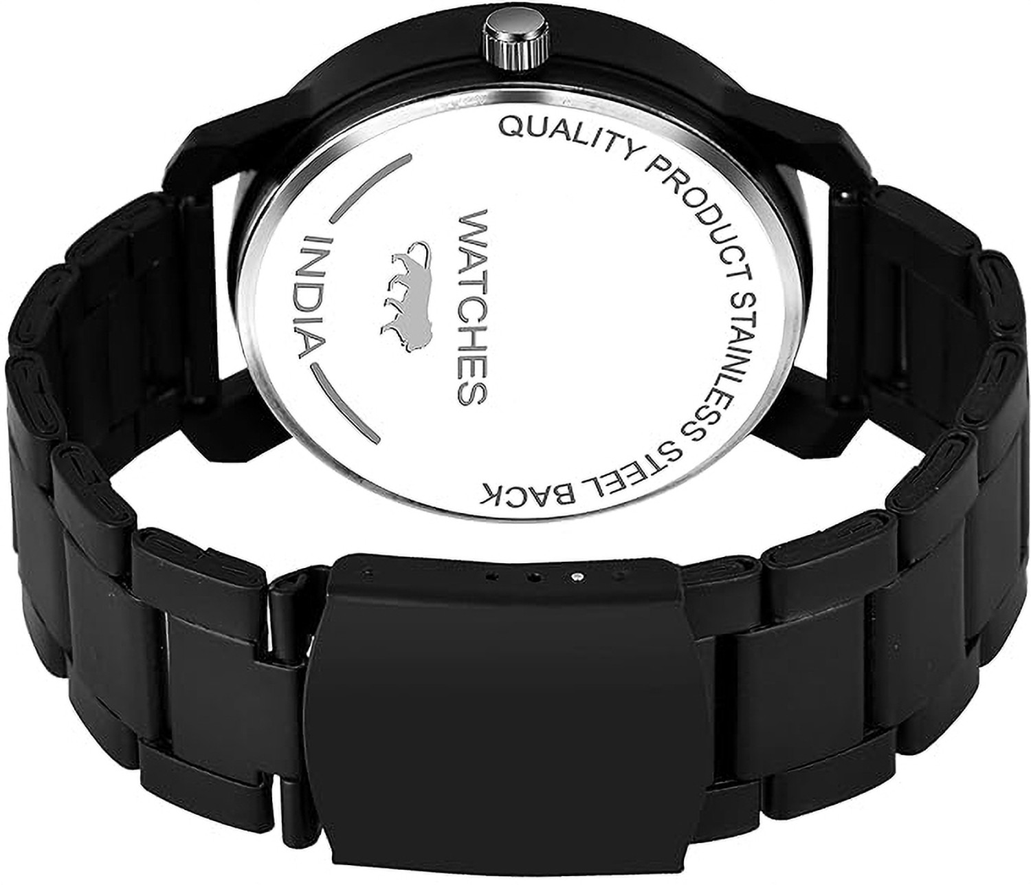 Image of casera Black Chian pendo Black Case Designers Wrist Watches For Boy And Men Analog Watch - For Men