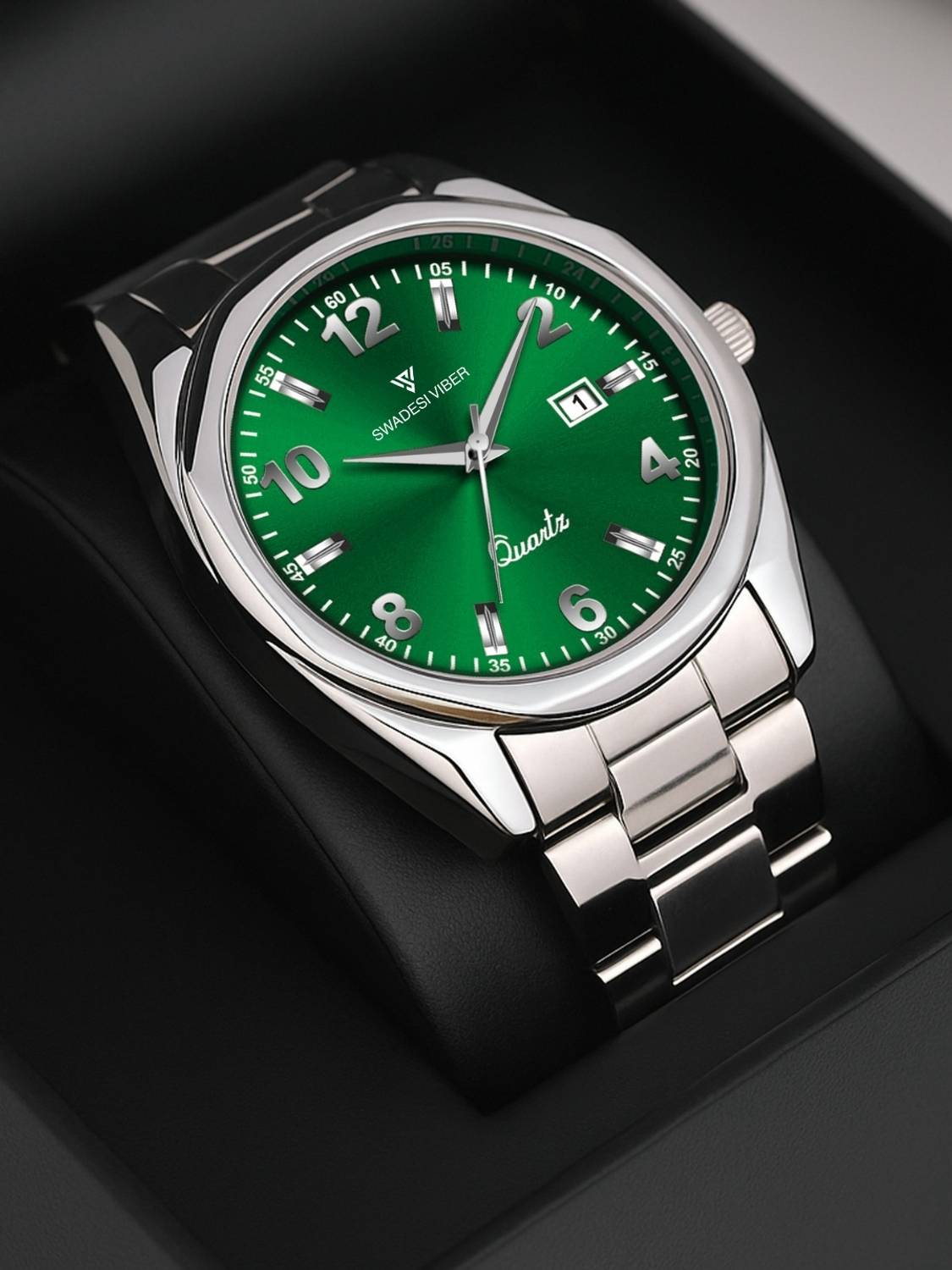 SWADESI SV230 Elite Stainless Analog Watch - Men - Image 1