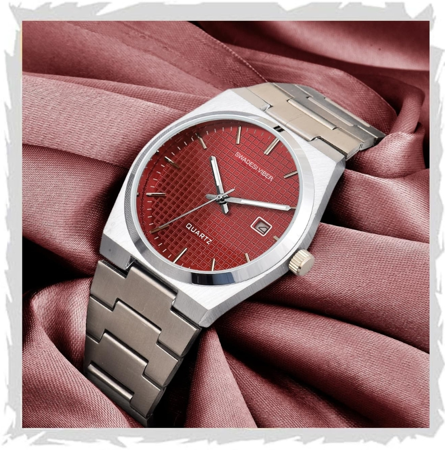 Image of SWADESI VIBER SV216 Swadesi Viber Elite Stainless Collection Analog Watch - For Men