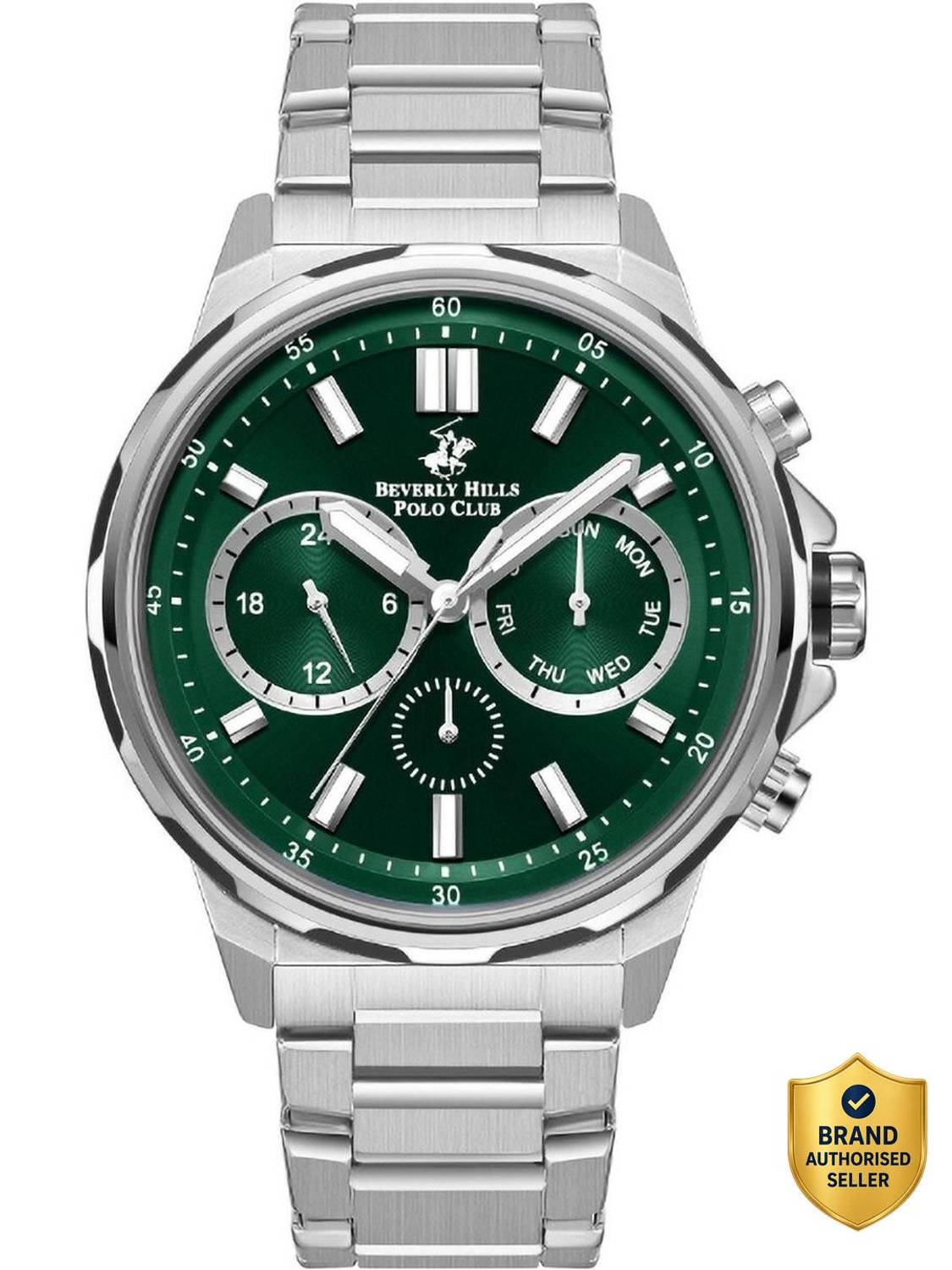 Beverly Hills Polo Club BEVERLY HILLS POLO CLUB Men Multi Function Dark Green Dial Watch - BP5001Y.370 Analog Watch  - For Men