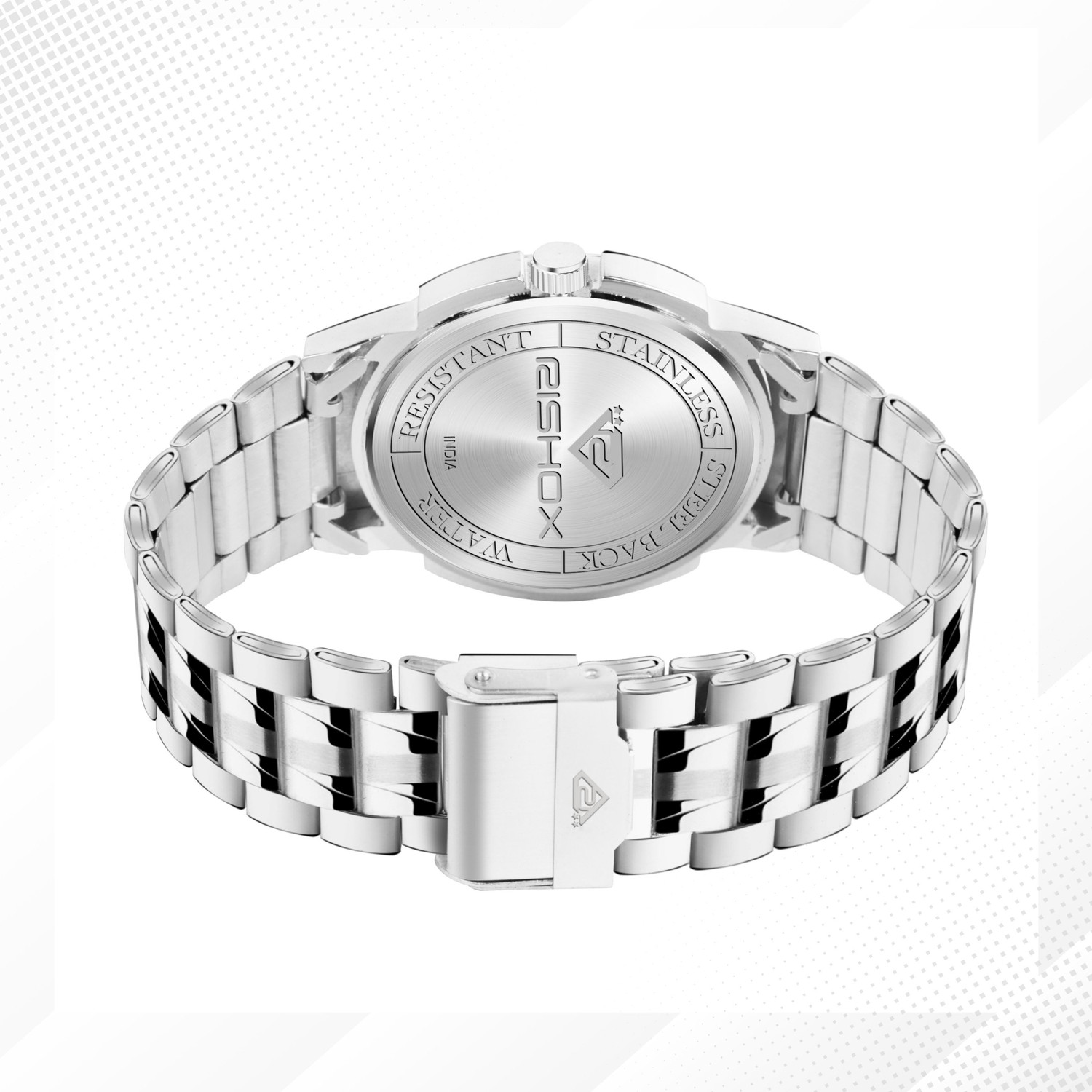 Image of Rishox Elegant Quartz Watch For Men With Day-Date Display Analog Watch - For Men RX-20-Chain