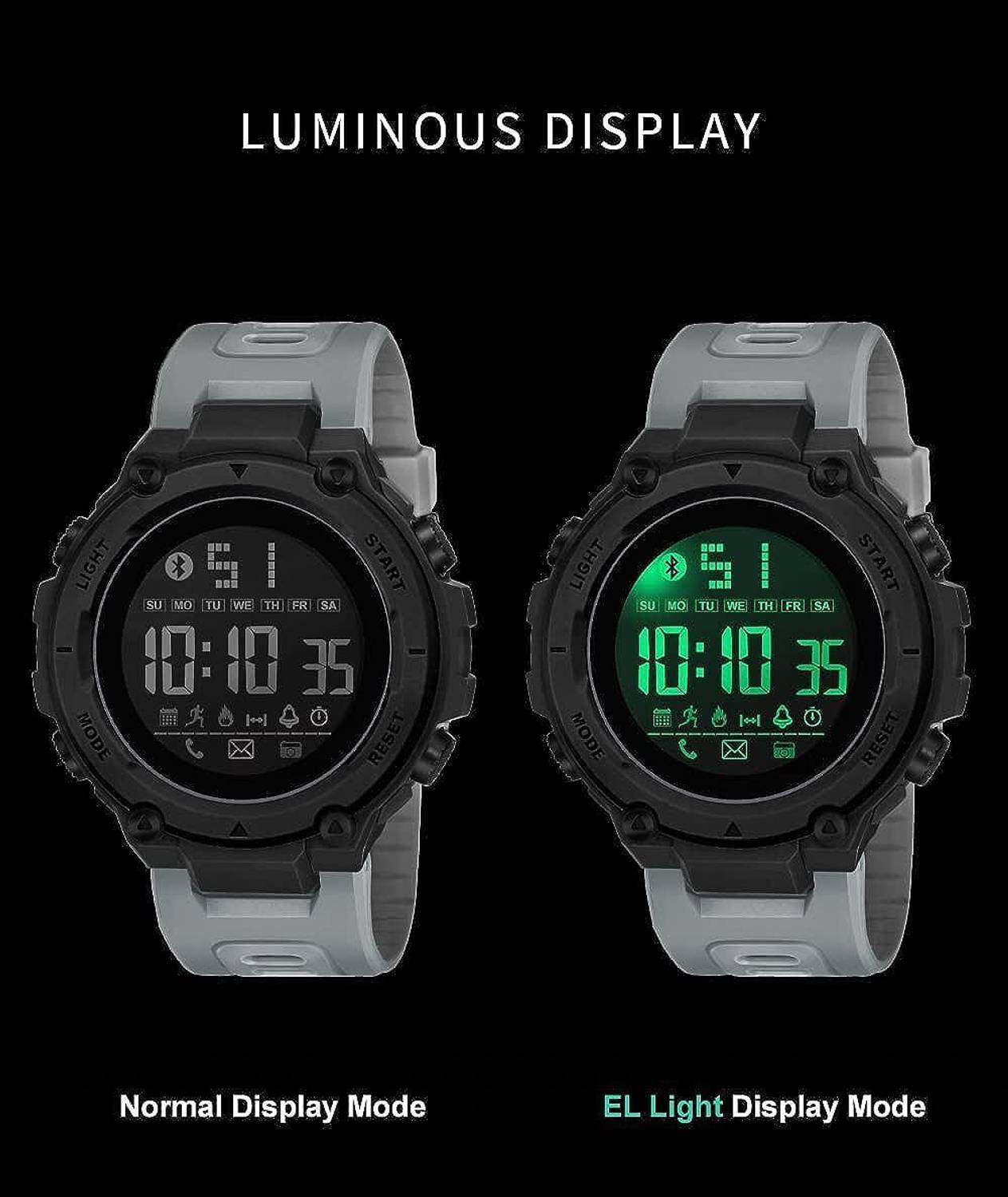 luxurit Black Sports Watch for Men - Image 2