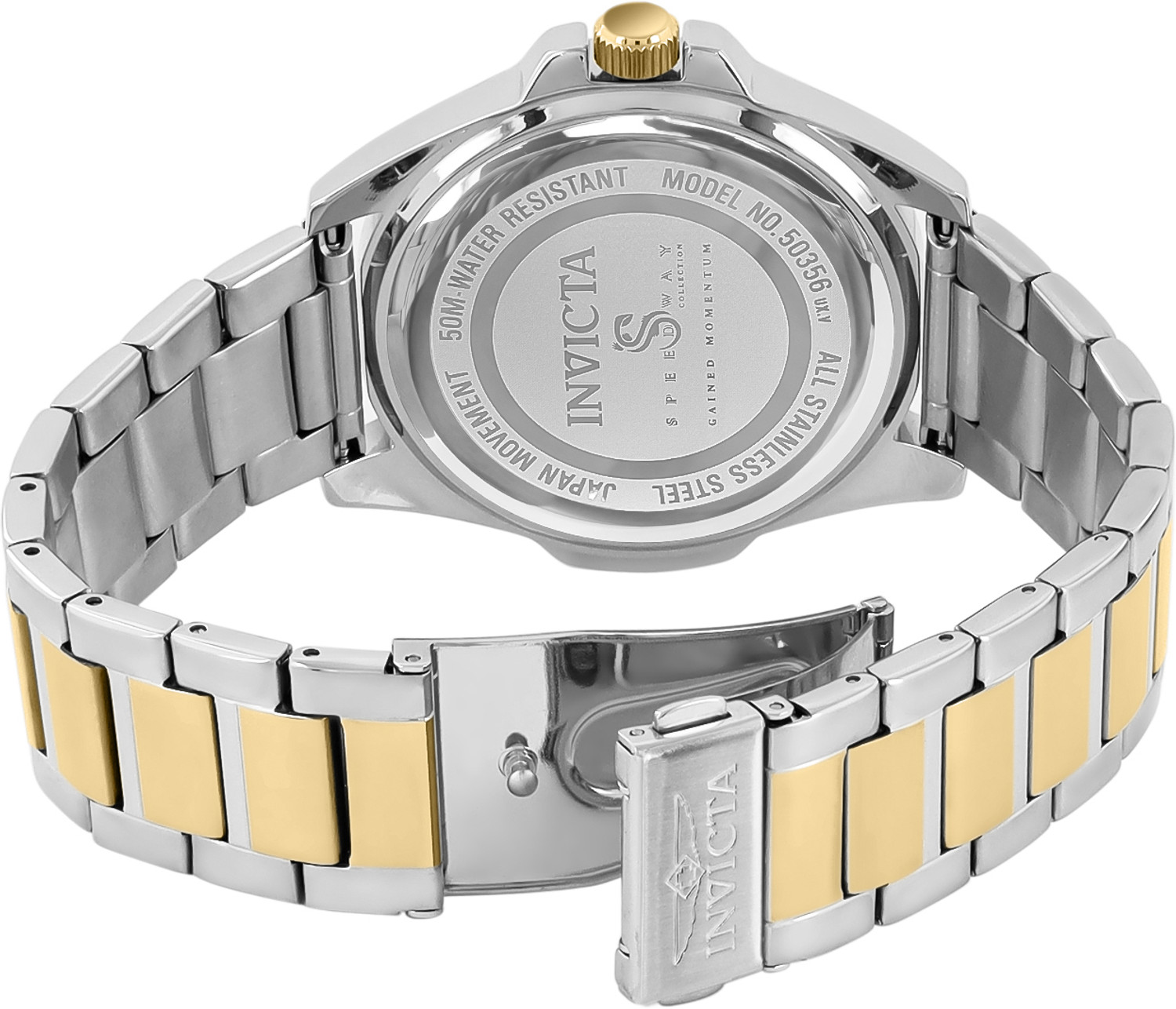Image of INVICTA Speedway Speedway Quartz Caliber VH61 Movement Green Dial Analog Watch - For Men