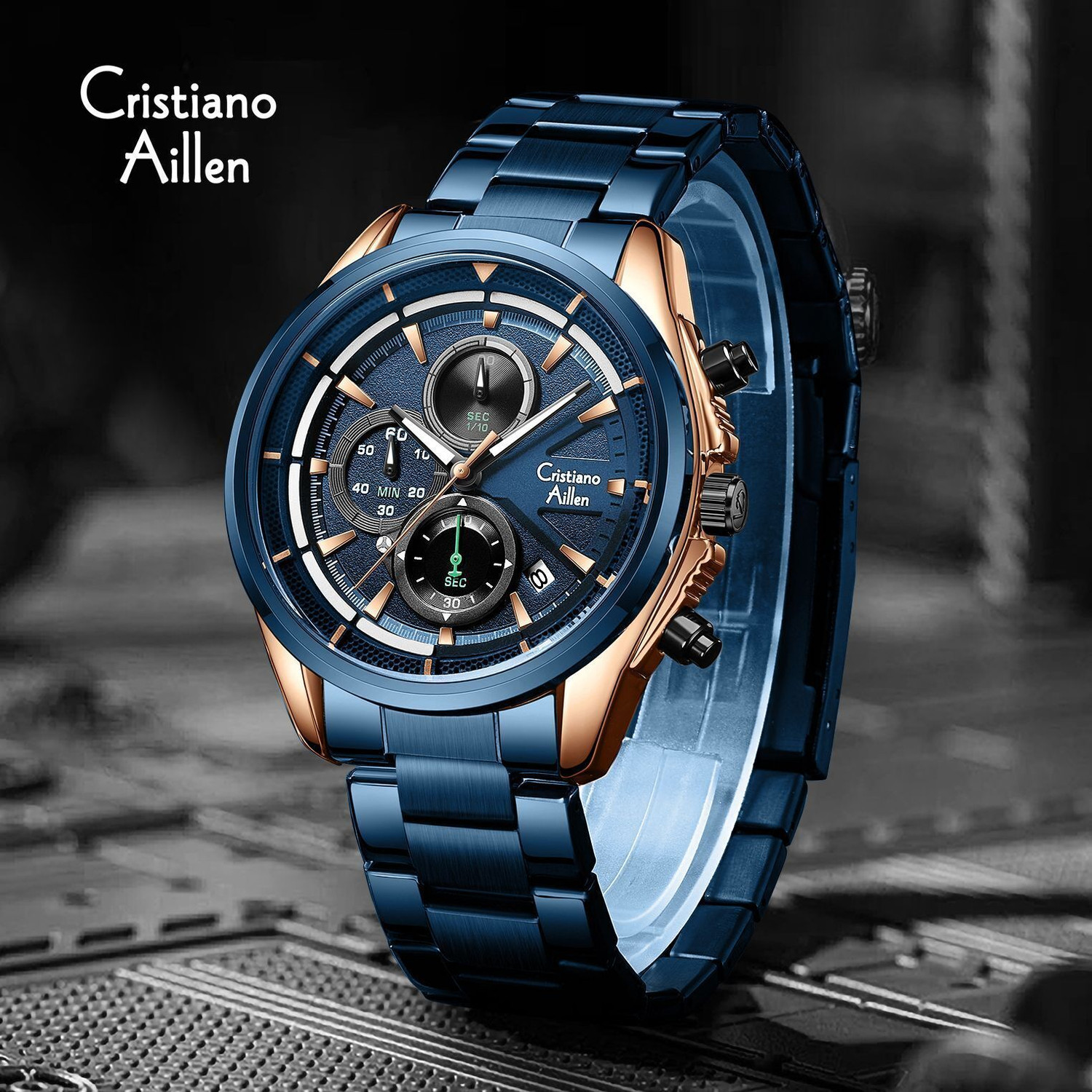 Image of Cristiano Aillen CA-8890 Luxury Classic Waterproof Analog Watch - CA-8890 Analog Watch - For Men