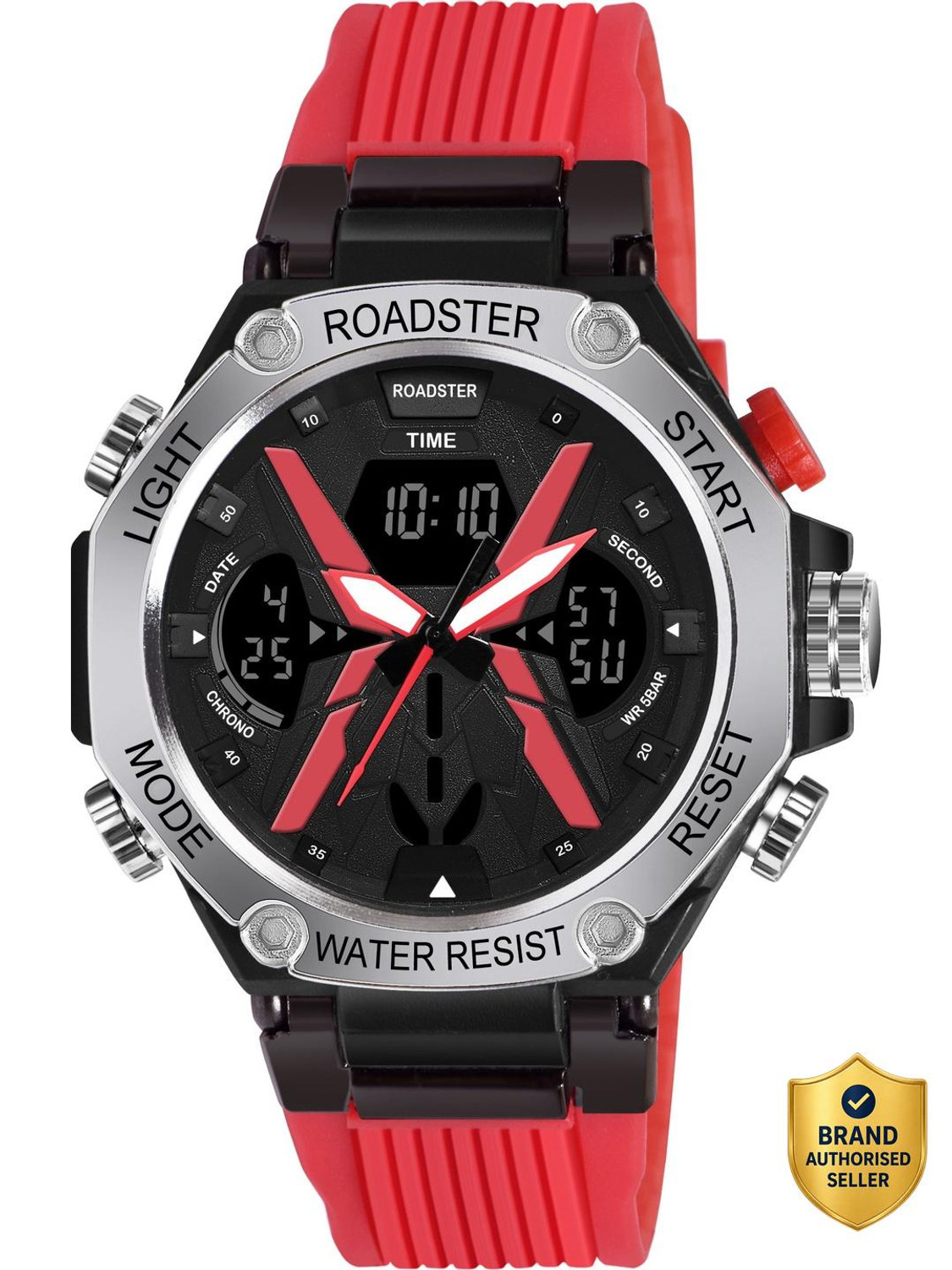 Image of Roadster Waterproof Multi-Functional Wrist Analog-Digital Watch - For Men