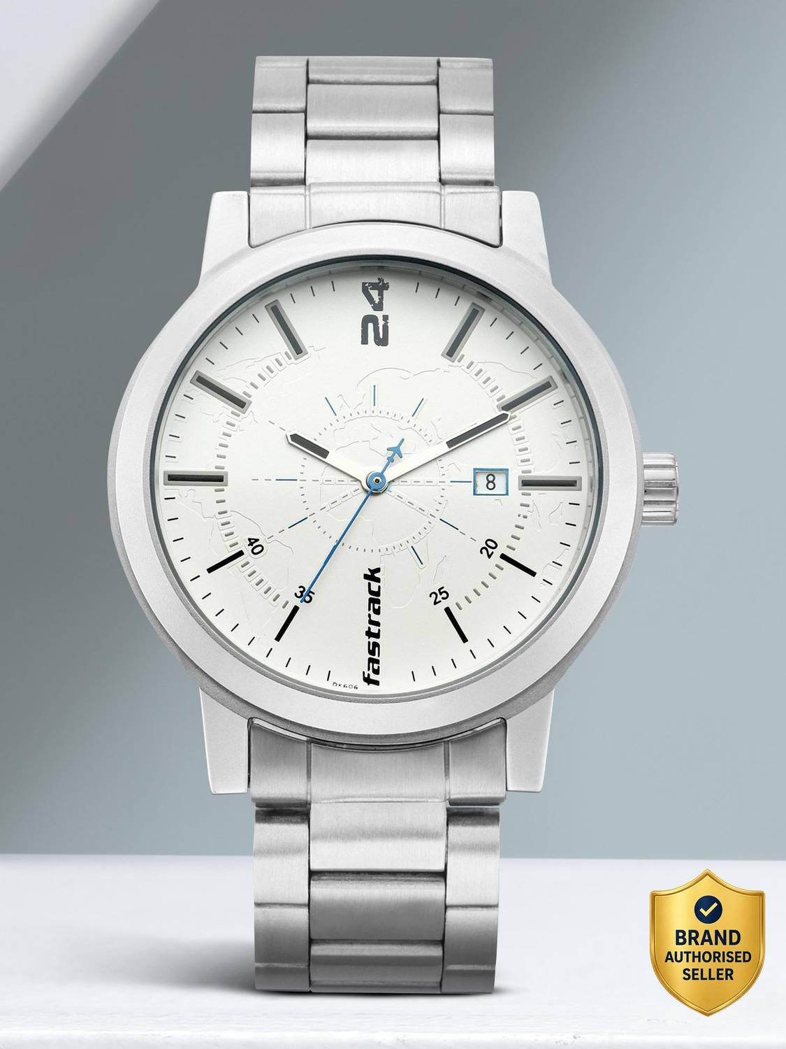 Fastrack Tripster Analog Watch - White Dial, Silver Strap - Image 1