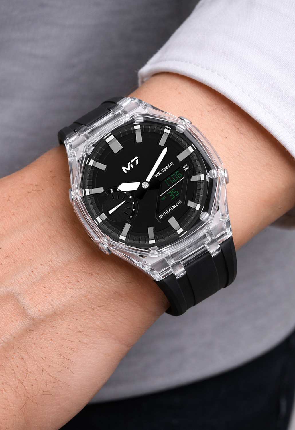 Image of M7 By Metronaut M7-2558 M7 Adventure Chrono Series Analog-Digital Watch - For Men