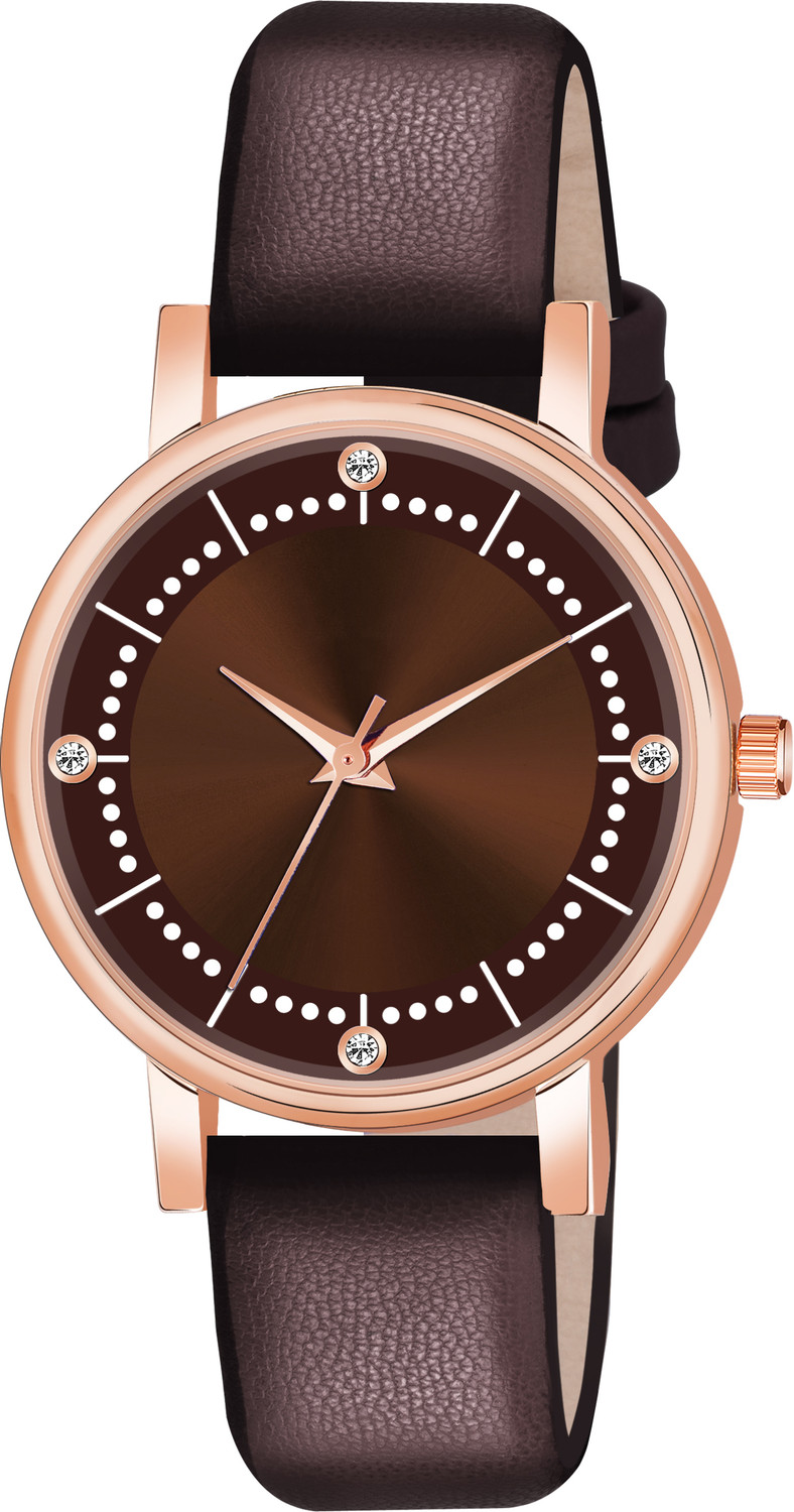 Image of Motugaju Analog Black Brown Color Dial Set Of 2 Analog Watch - For Women