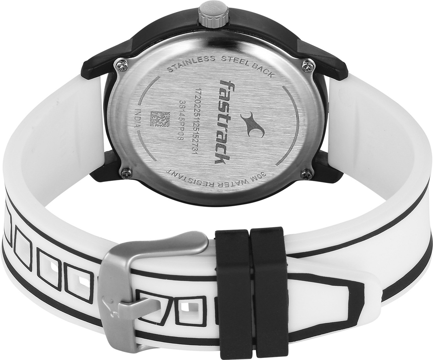 Image of Fastrack Zine Fastrack Tees Unisex Zine Black Dial Quartz Analog Watch - 38145PP08W Analog Watch - For Men & Women