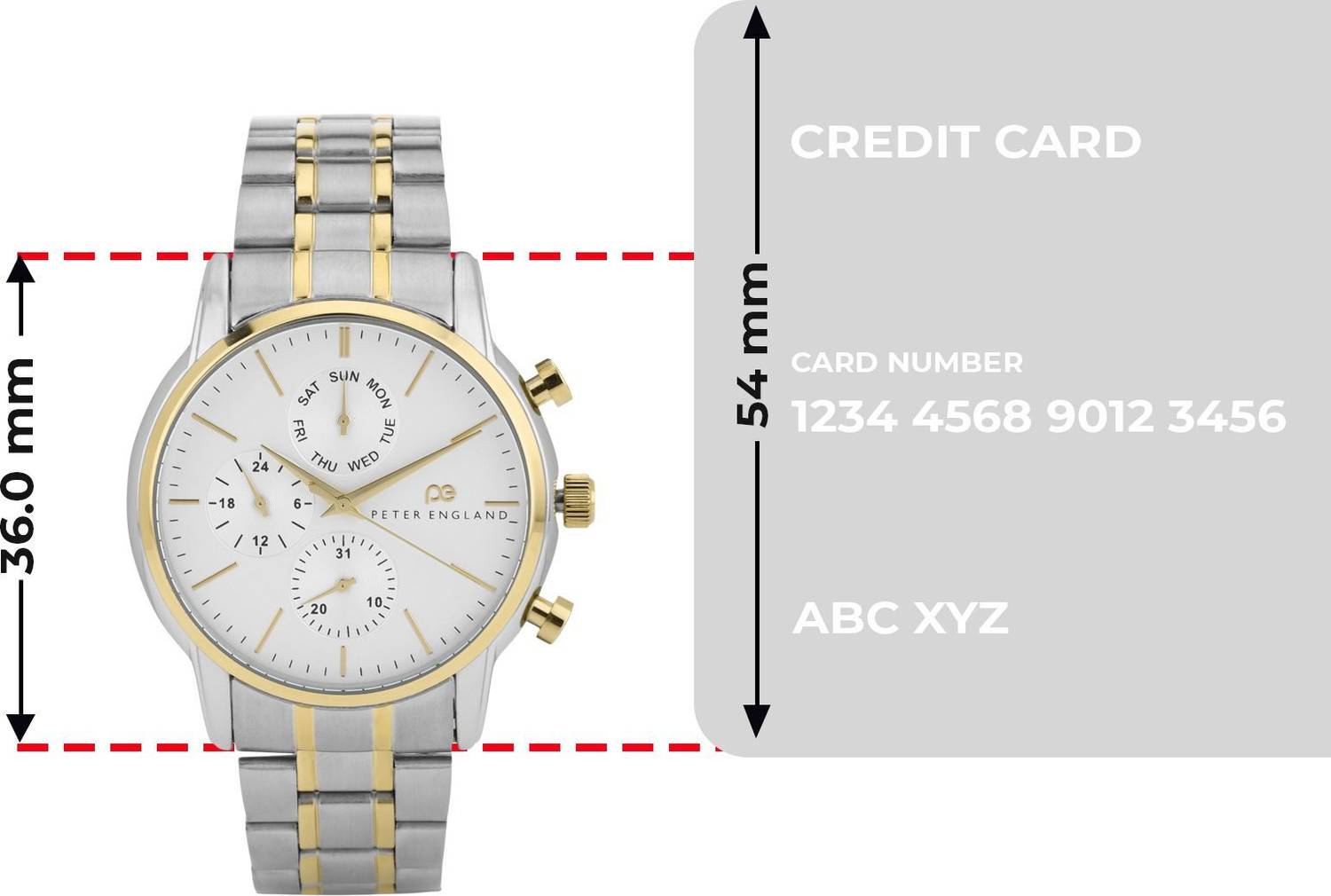 Peter England Analog Watch For Men PE000032B - Image 5