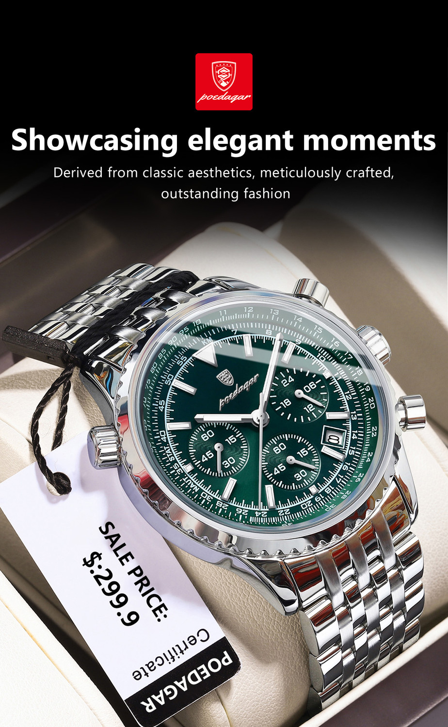 Image of POEDAGAR PD960G-A Analog Watch - For Men