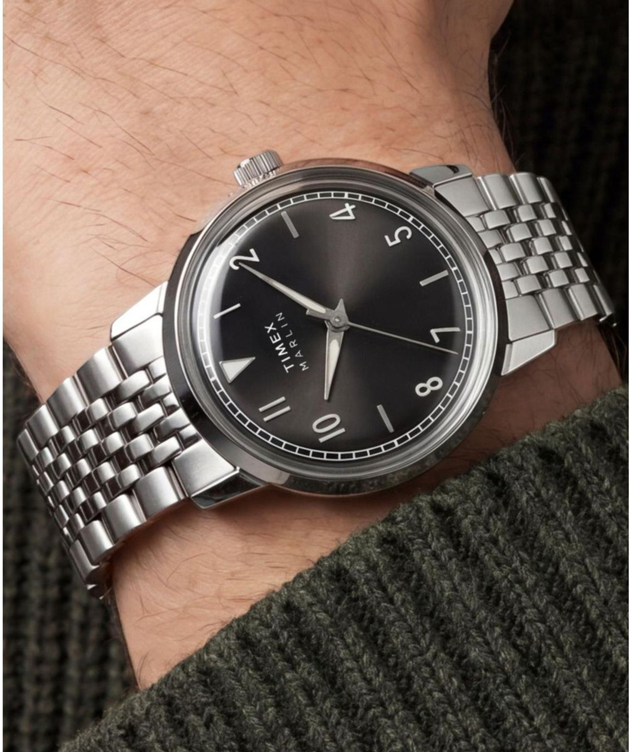 Image of TIMEX Marlin Round 34mm Black Dial Analog Watch - For Men & Women TW6A04200UJ