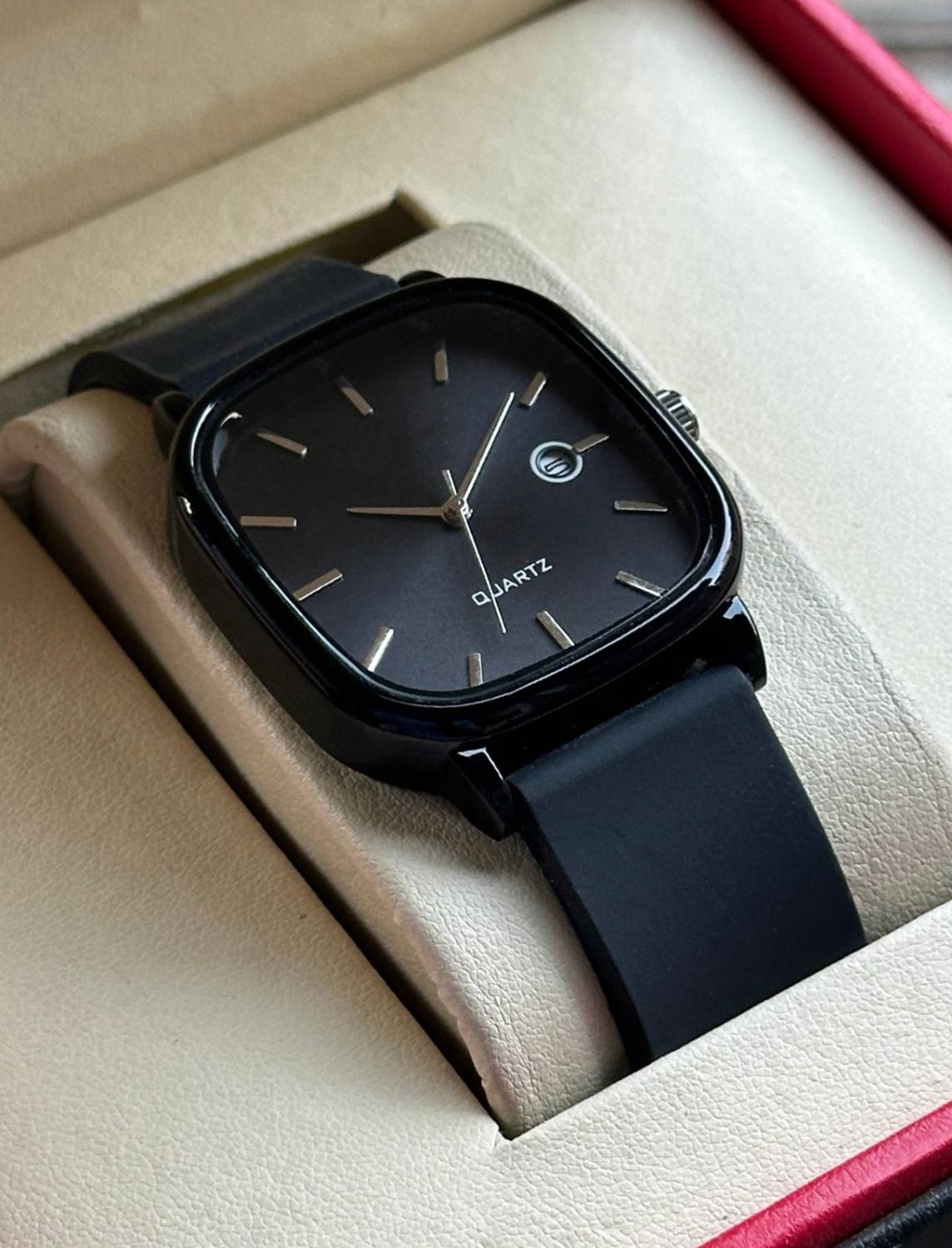 BHAGVOWATCH 051 Premium Full Black Square Dial Analog Watch Analog Watch  - For Men