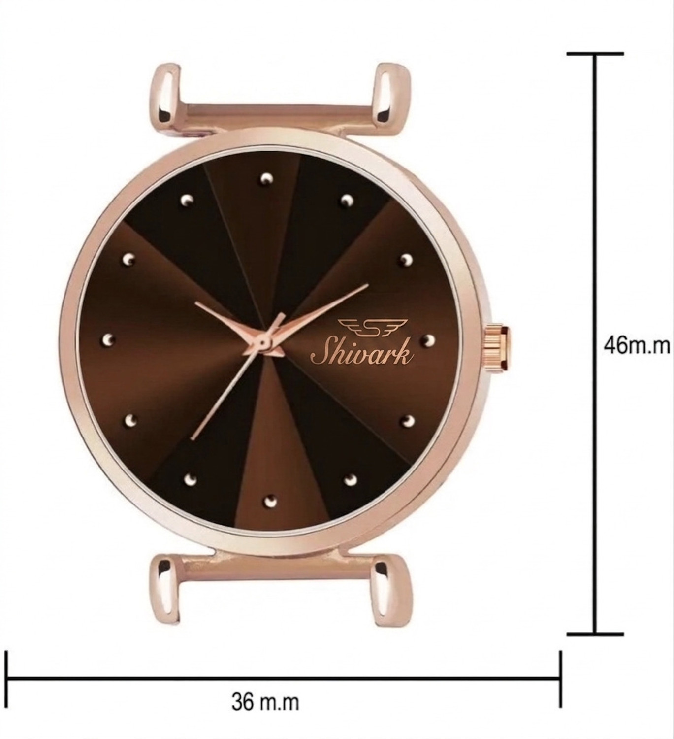 Image of Shivark Brown Dial And Silicone Strap Analog Watch - For Women