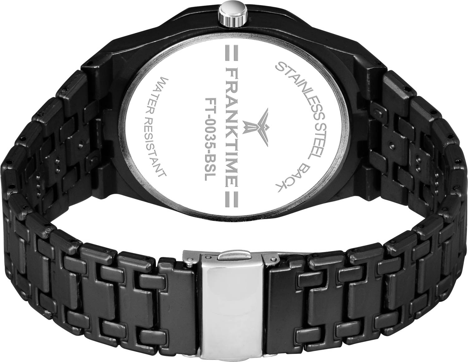 FRANKTIME TITANITE Franktime Round Case Black Dial With Metal